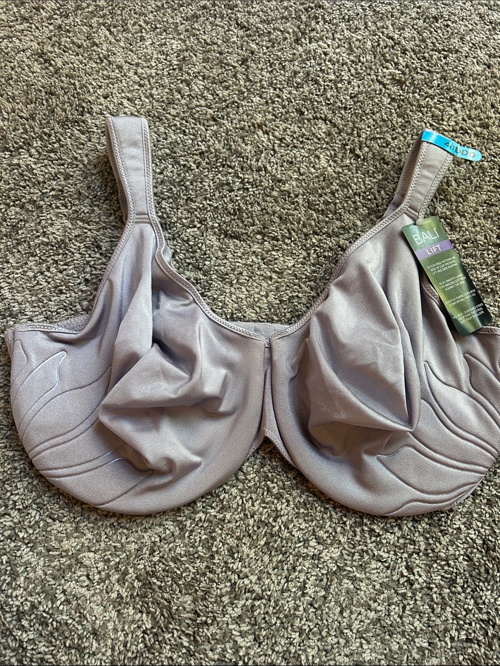 Bali 3353 Live It Up 40DDD Underwire Bra in Lavender